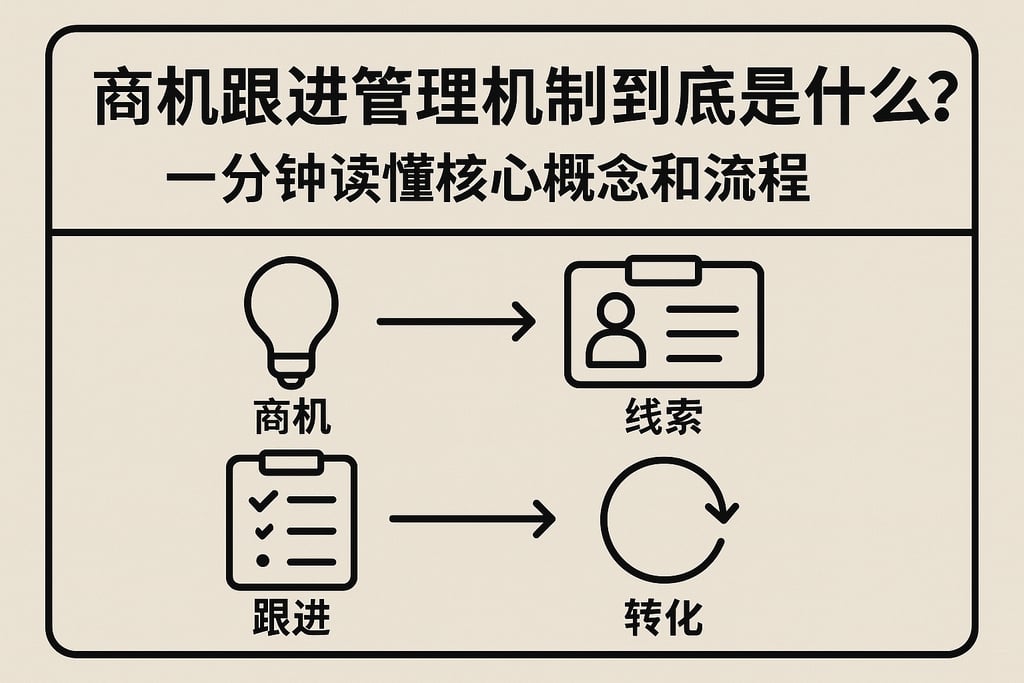 商机跟进管理机制到底是什么？一分钟读懂核心概念和流程