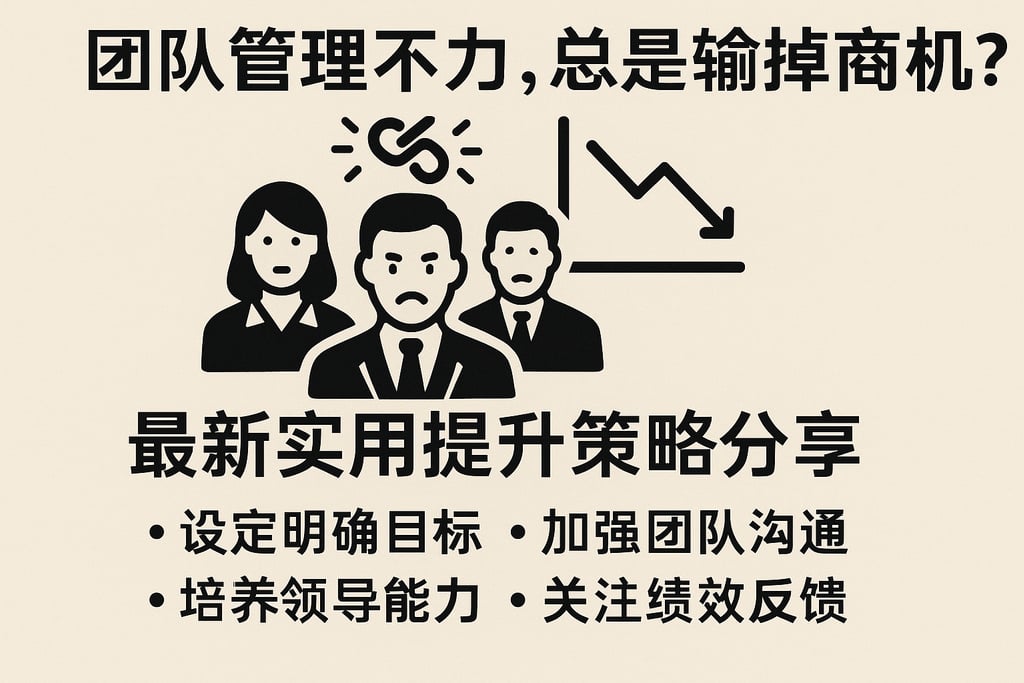 团队管理不力，商机总是输掉？最新实用提升策略分享