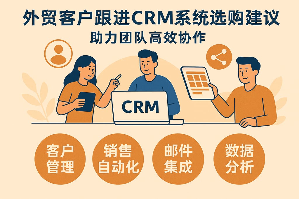 外贸客户跟进CRM系统选购建议，助力团队高效协作