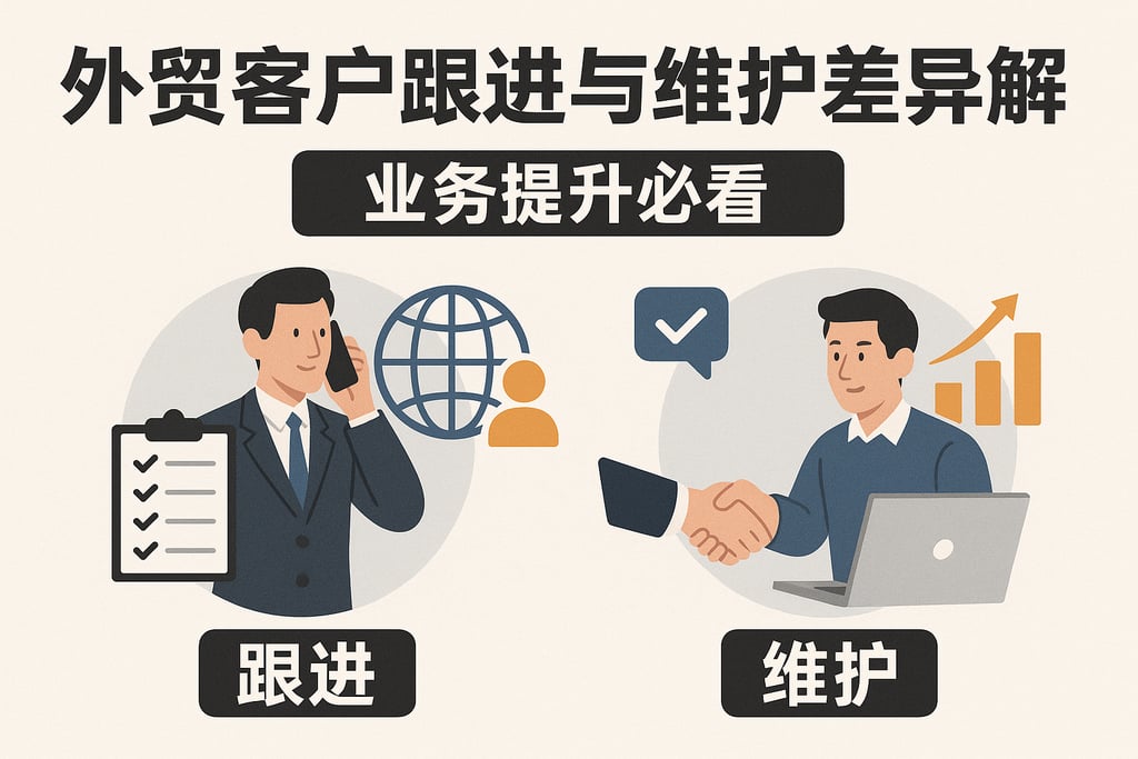 外贸客户跟进与维护差异解析，业务提升必看