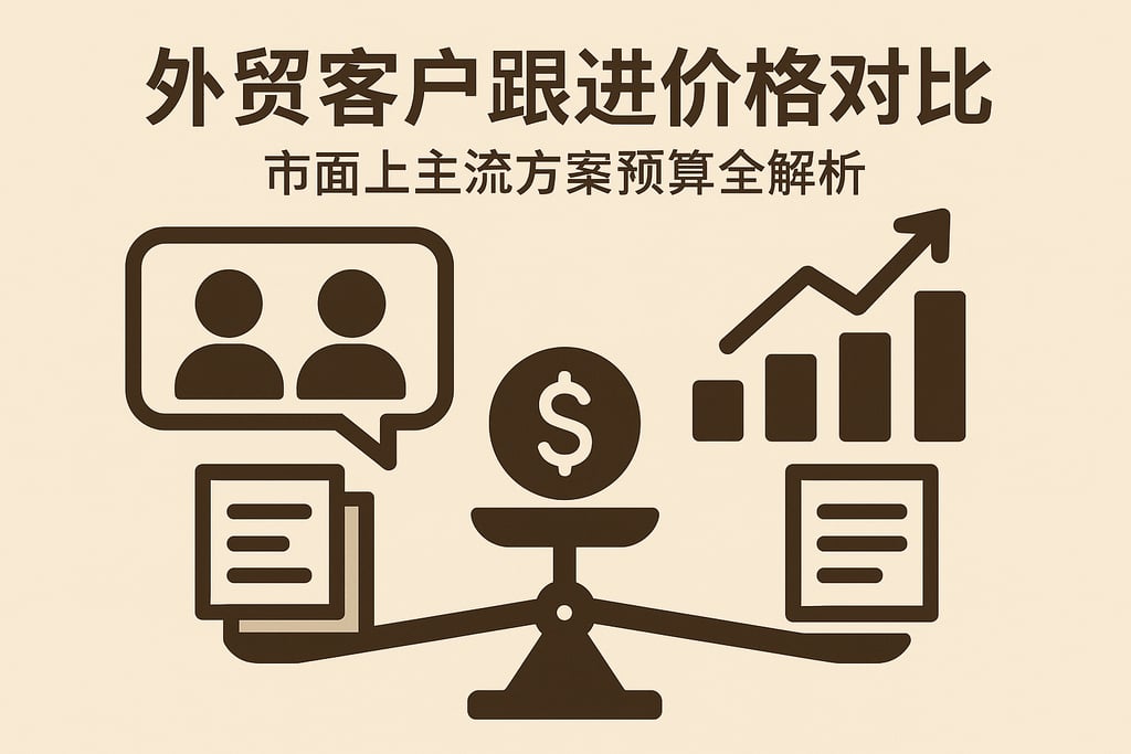 外贸客户跟进价格对比，市面上主流方案预算全解析