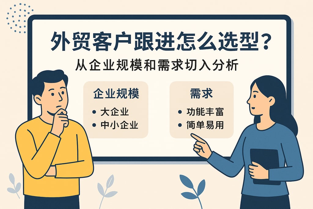 外贸客户跟进怎么选型？从企业规模和需求切入分析