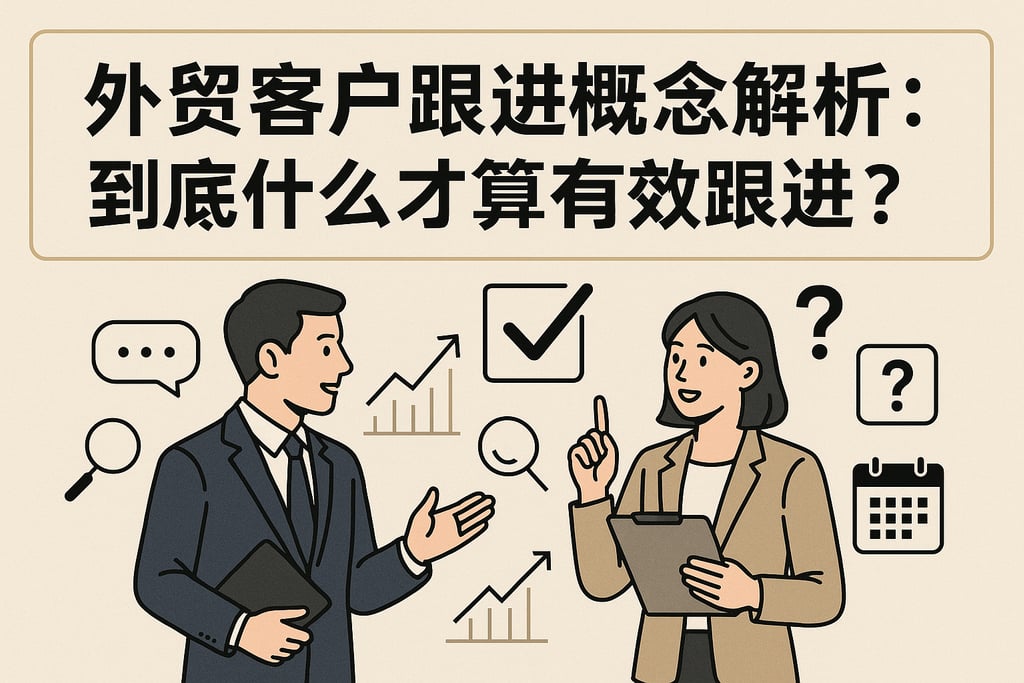 外贸客户跟进概念解析：到底什么才算有效跟进？