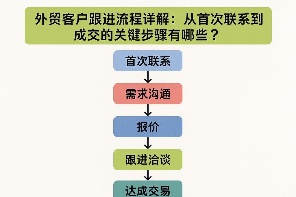 外贸客户跟进流程详解：从首次联系到成交的关键步骤有哪些？