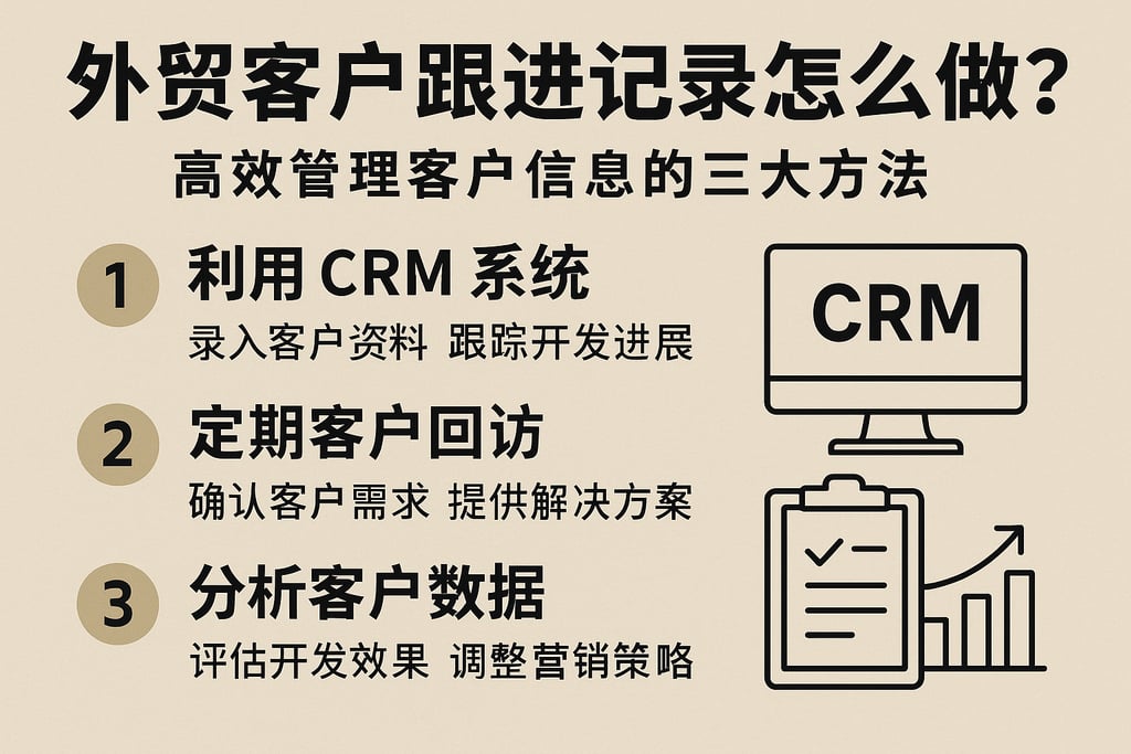 外贸客户跟进记录怎么做？高效管理客户信息的三大方法