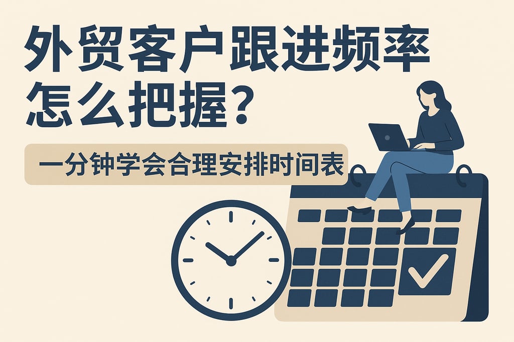 外贸客户跟进频率怎么把握？一分钟学会合理安排时间表