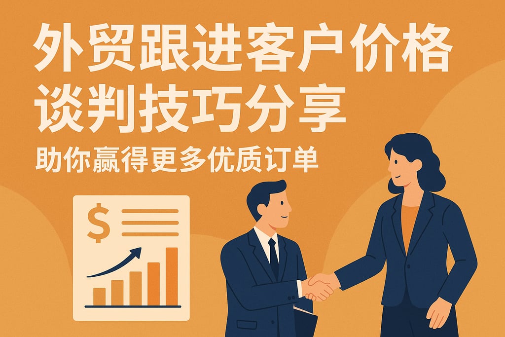 外贸跟进客户价格谈判技巧分享，助你赢得更多优质订单