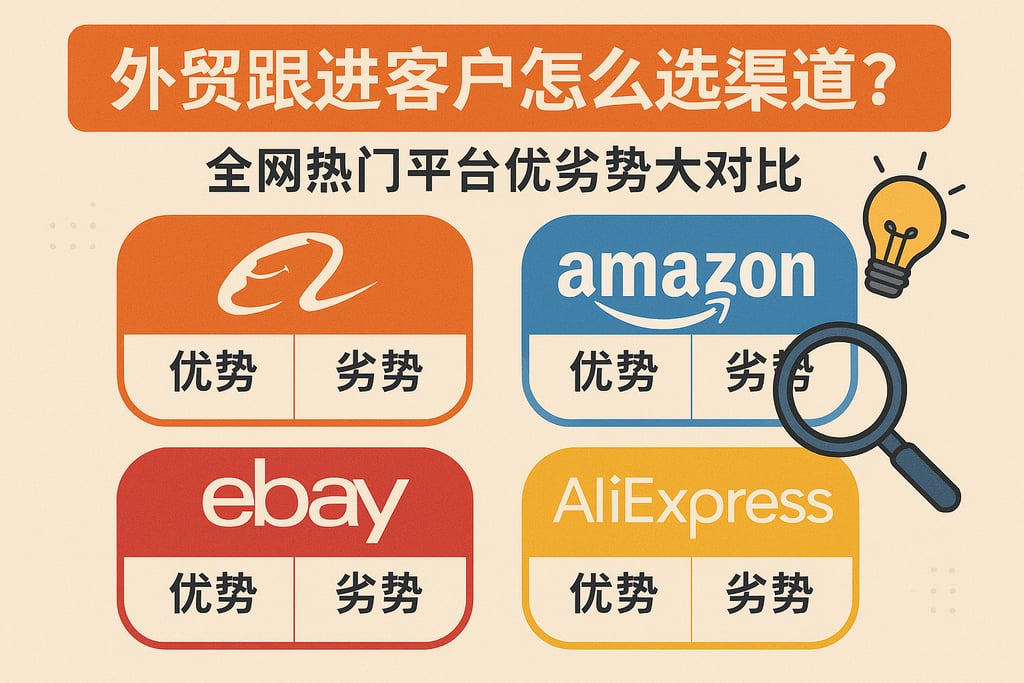 外贸跟进客户怎么选渠道？全网热门平台优劣势大对比