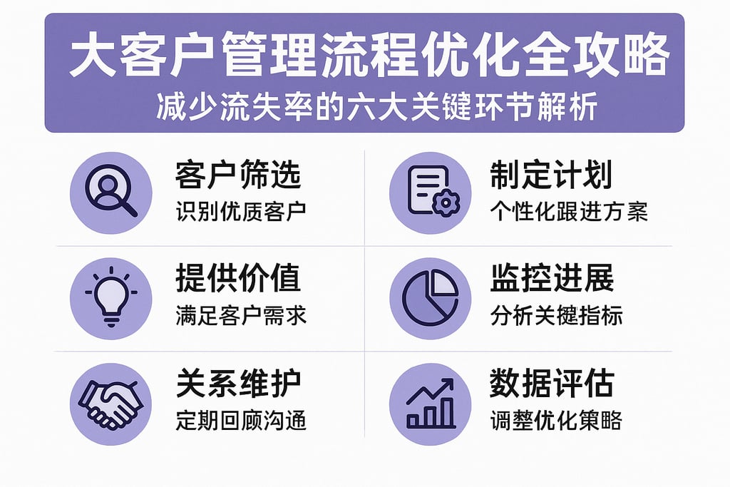 大客户管理流程优化全攻略，减少流失率的六大关键环节解析