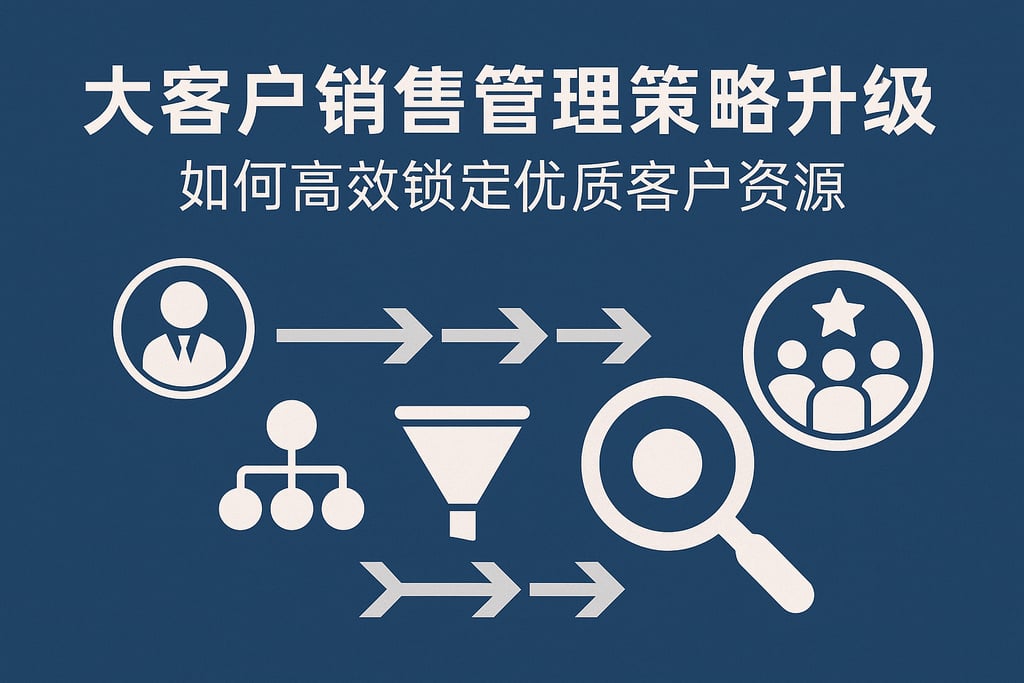 大客户销售管理策略升级，如何高效锁定优质客户资源