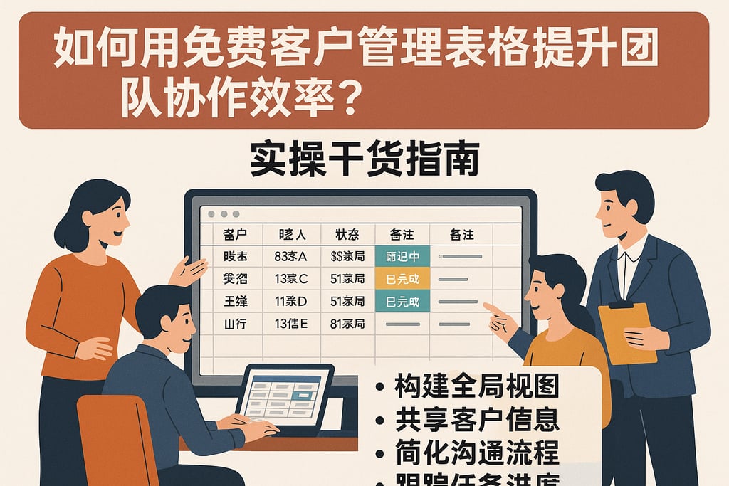 如何用免费客户管理表格提升团队协作效率？实操干货指南