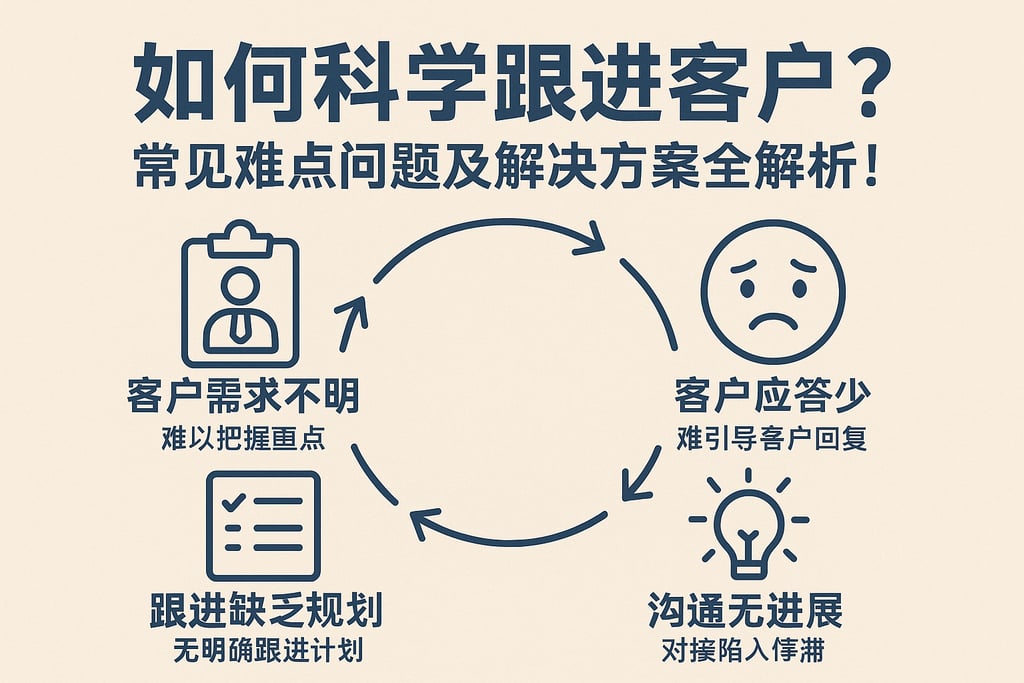 如何科学跟进客户？常见难点问题及解决方案全解析！