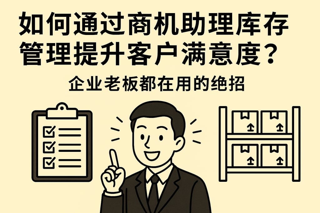 如何通过商机助理库存管理提升客户满意度？企业老板都在用的绝招