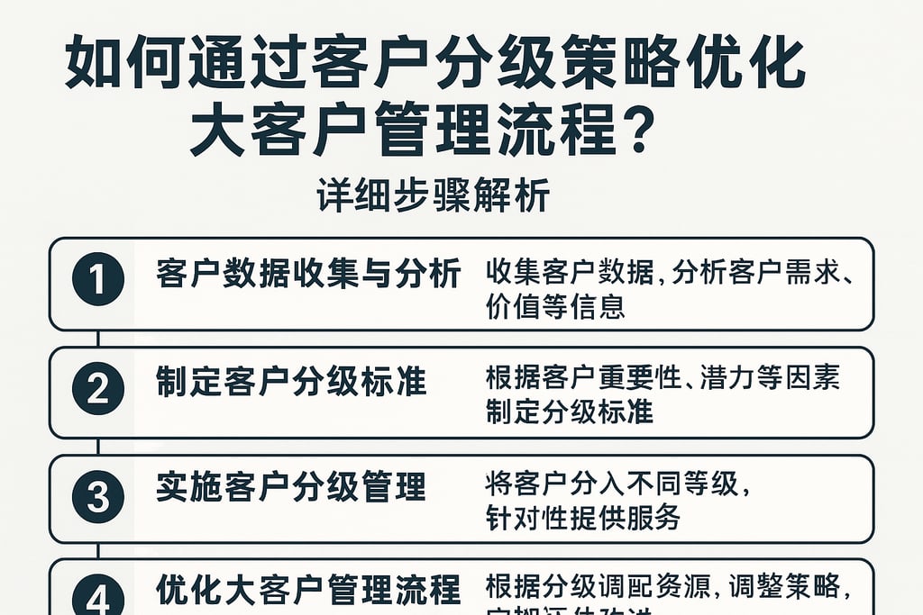 如何通过客户分级策略优化大客户管理流程？详细步骤解析