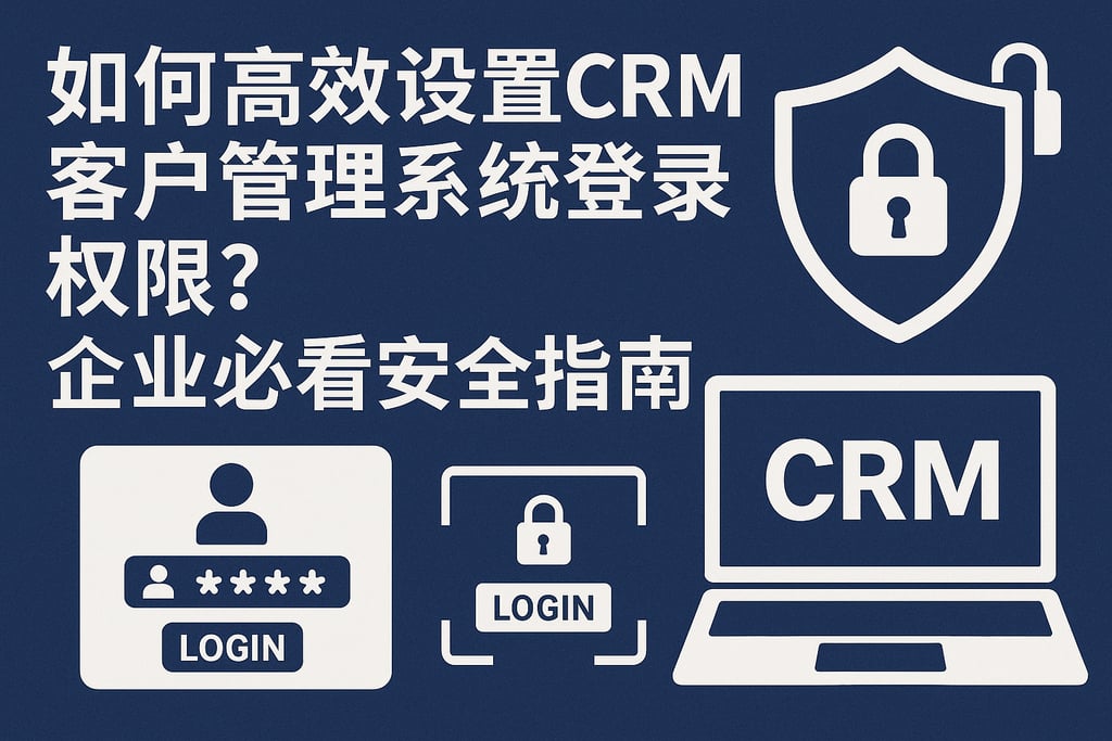 如何高效设置CRM客户管理系统登录权限？企业必看安全指南
