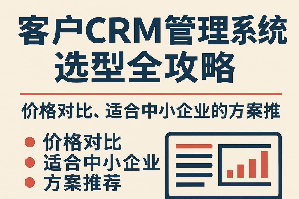 客户CRM管理系统选型全攻略：价格对比、适合中小企业的方案推荐