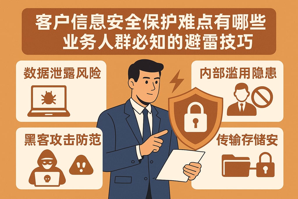 客户信息安全保护难点有哪些？业务人群必知的避雷技巧