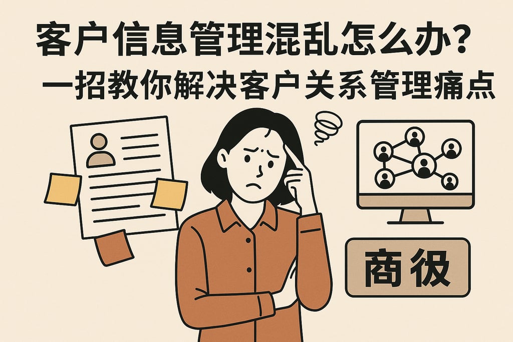 客户信息管理混乱怎么办？一招教你解决客户关系管理痛点