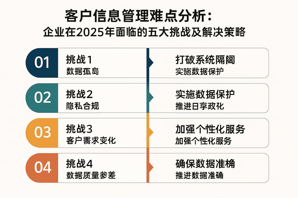 客户信息管理难点分析：企业在2025年面临的五大挑战及解决策略