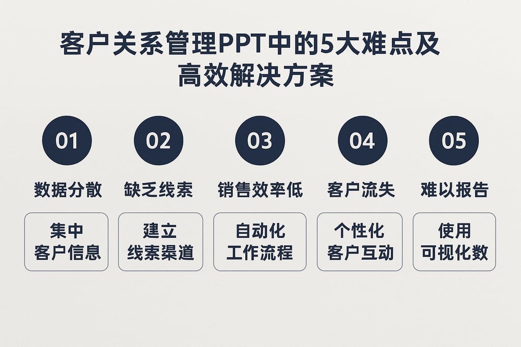 客户关系管理ppt使用中常见的5大难点及高效解决方案