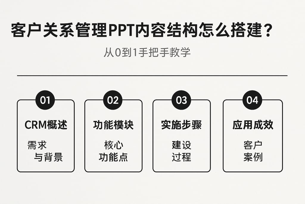 客户关系管理ppt内容结构怎么搭建？从0到1手把手教学