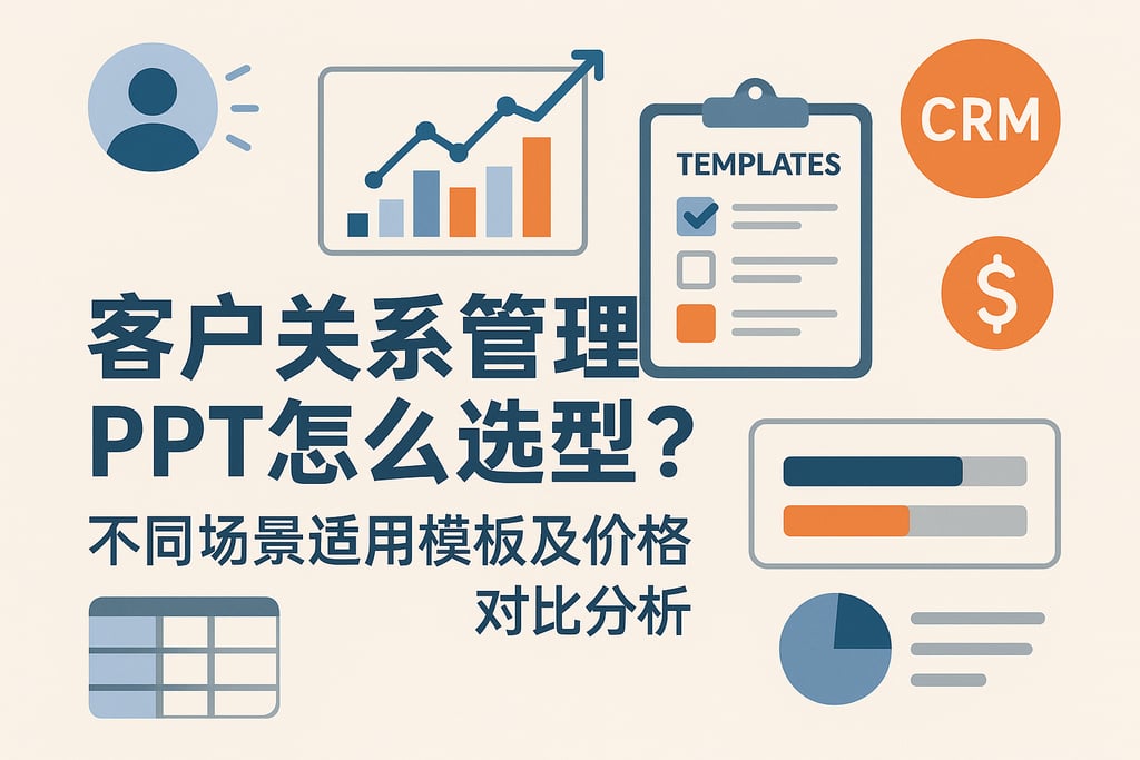 客户关系管理ppt怎么选型？不同场景适用模板及价格对比分析