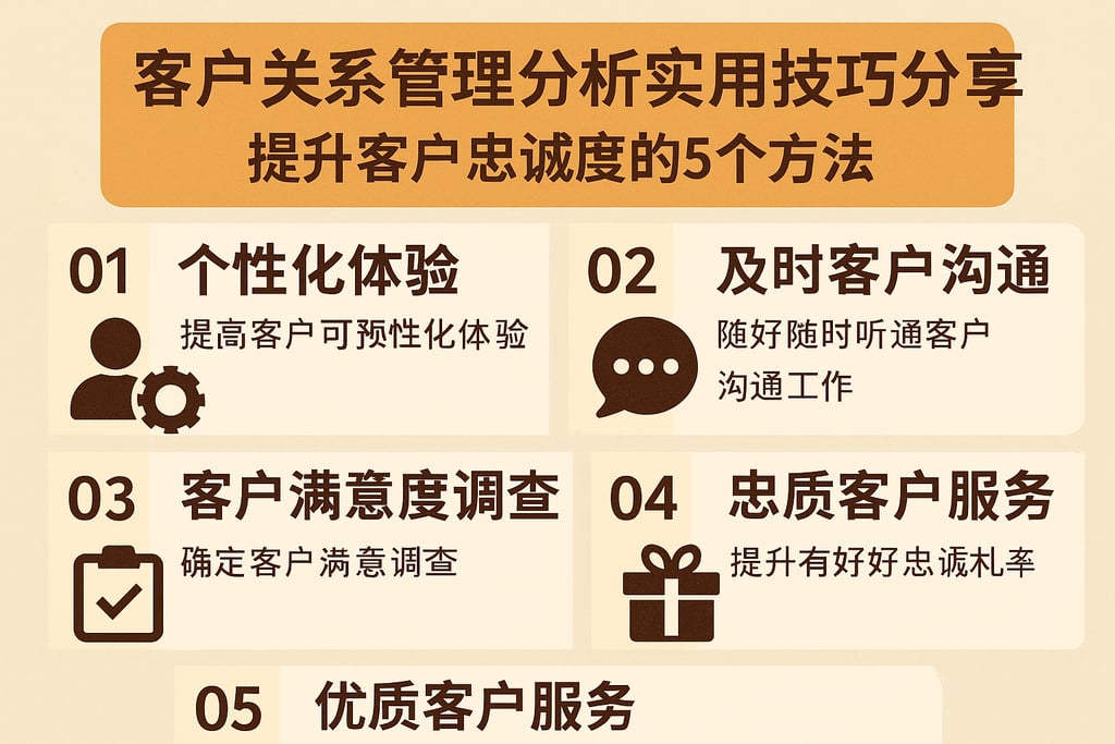 客户关系管理分析实用技巧分享，提升客户忠诚度的5个方法