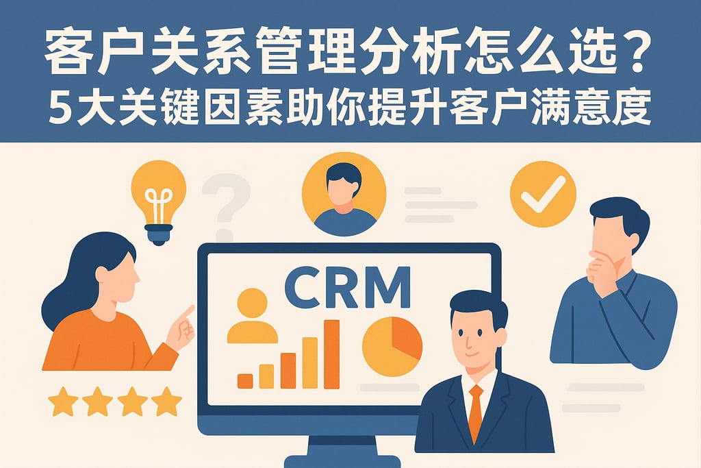 客户关系管理分析怎么选？5大关键因素助你提升客户满意度