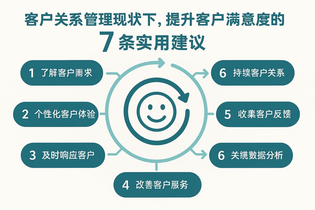 客户关系管理现状下，提升客户满意度的7条实用建议