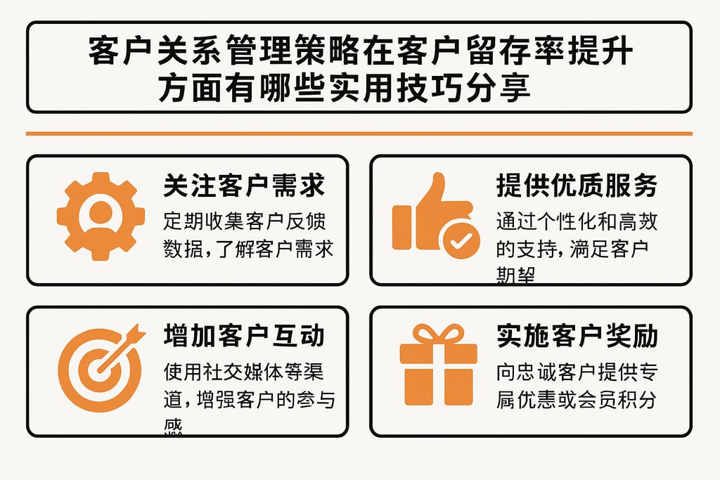客户关系管理策略在客户留存率提升方面有哪些实用技巧分享