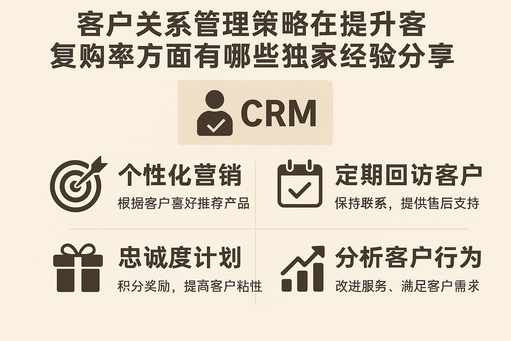 客户关系管理策略在提升客户复购率方面有哪些独家经验分享