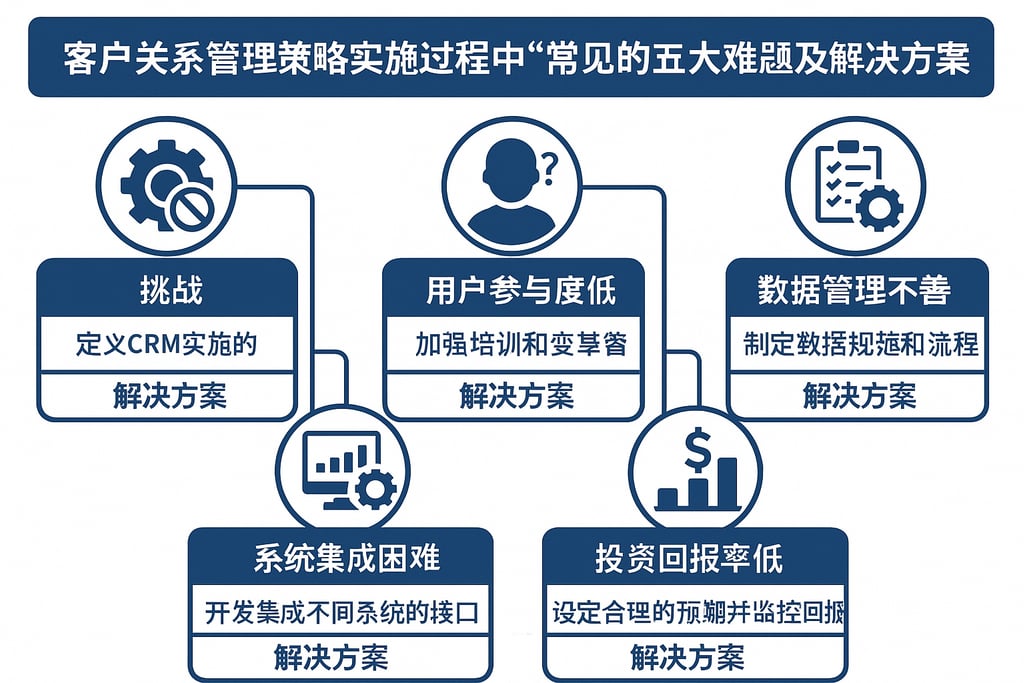 客户关系管理策略实施过程中常见的五大难题及解决方案