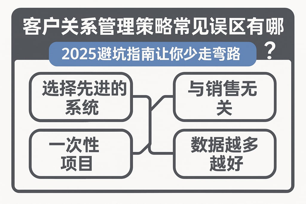 客户关系管理策略常见误区有哪些？2025避坑指南让你少走弯路