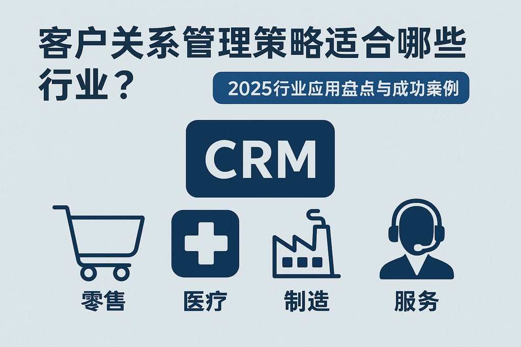 客户关系管理策略适合哪些行业？2025行业应用盘点与成功案例
