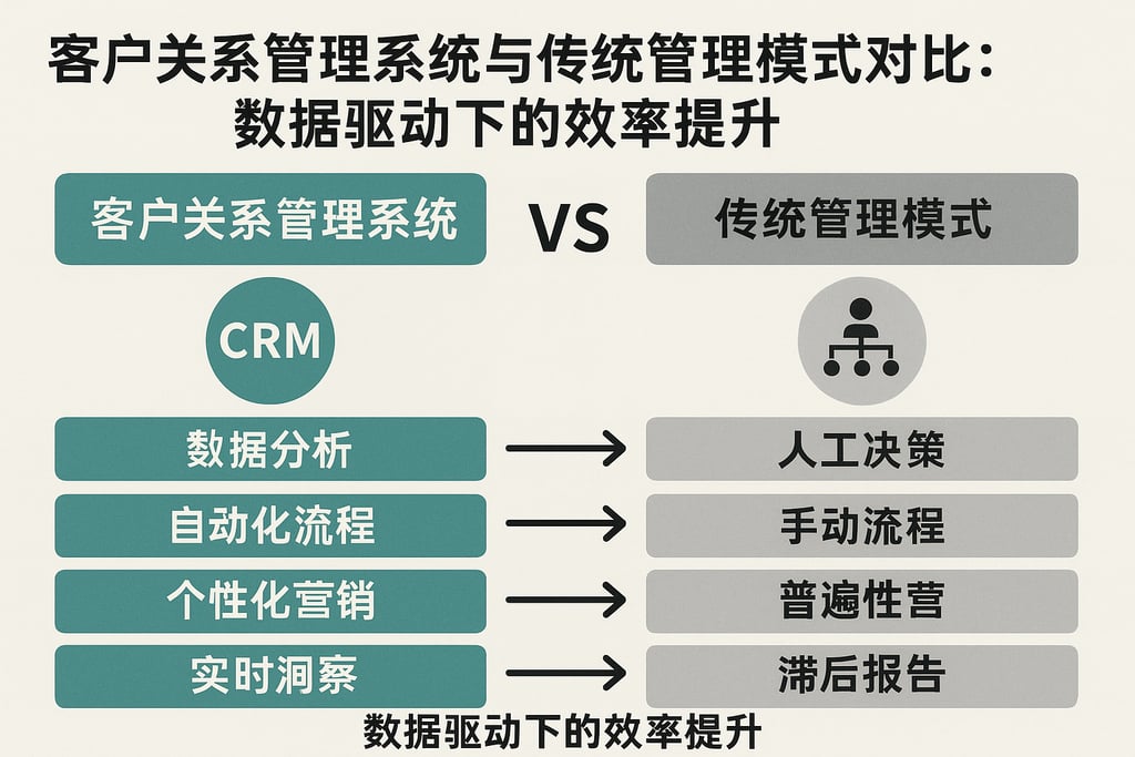 客户关系管理系统与传统管理模式对比：数据驱动下的效率提升