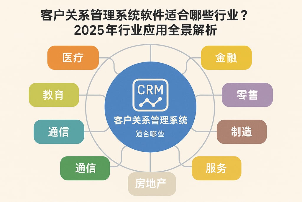 客户关系管理系统软件适合哪些行业？2025年行业应用全景解析