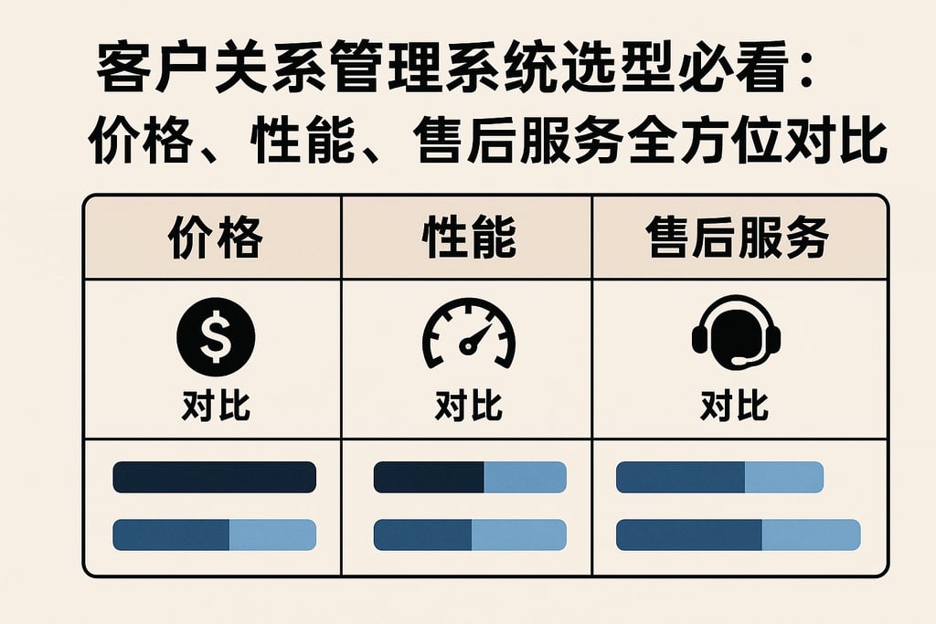 客户关系管理系统选型必看：价格、性能、售后服务全方位对比