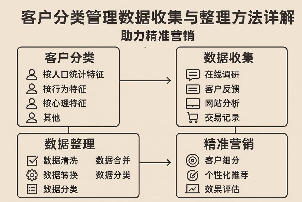 客户分类管理数据收集与整理方法详解，助力精准营销