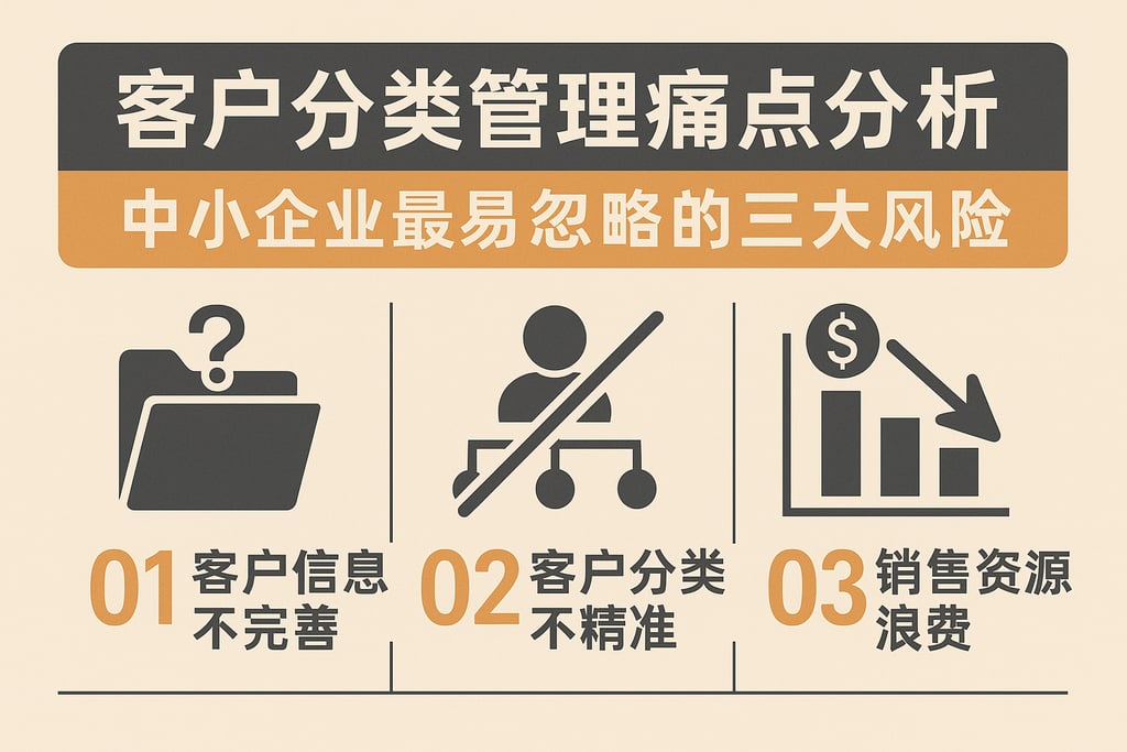 客户分类管理痛点分析：中小企业最易忽略的三大风险