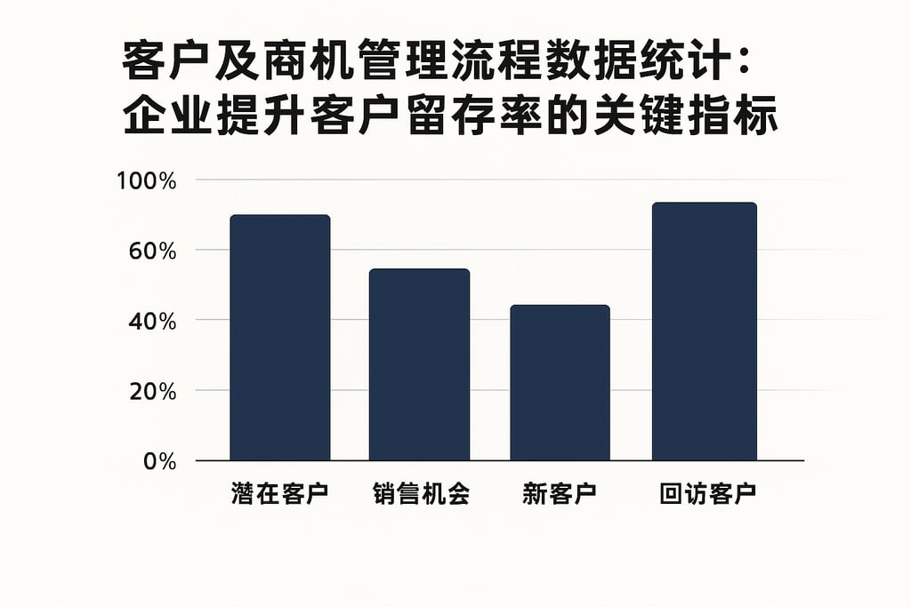 客户及商机管理流程数据统计：企业提升客户留存率的关键指标