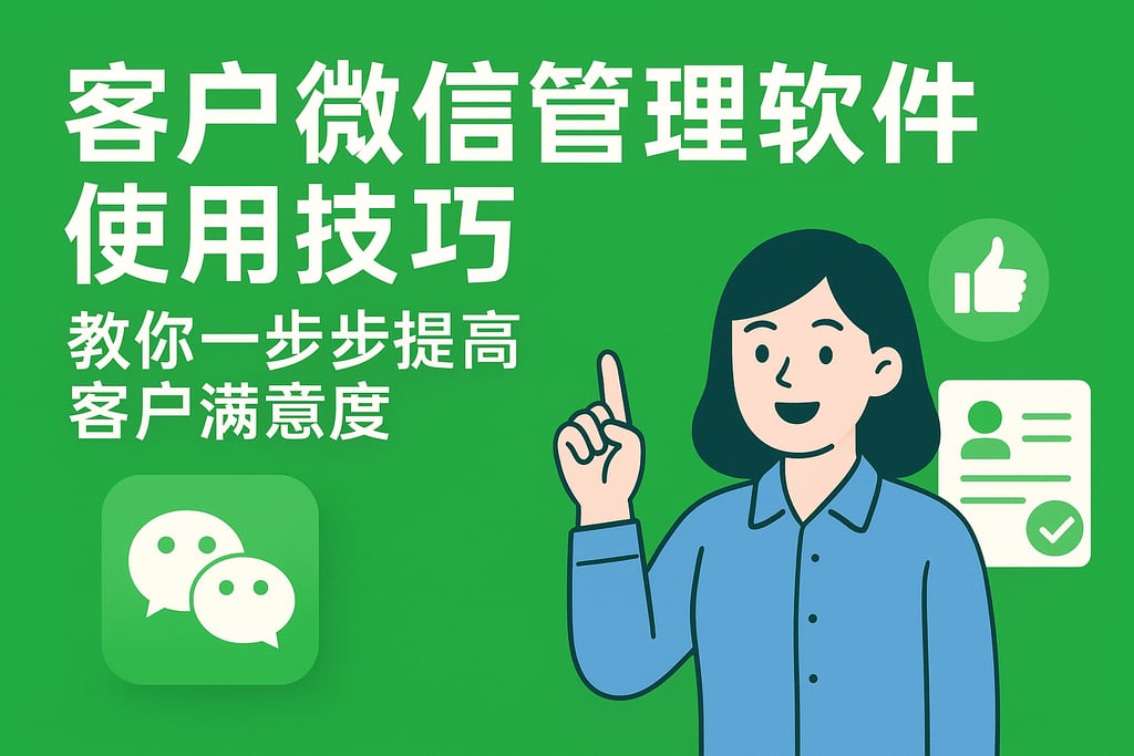 客户微信管理软件使用技巧，教你一步步提高客户满意度