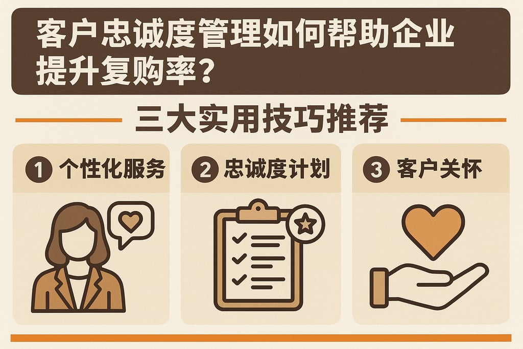 客户忠诚度管理如何帮助企业提升复购率？三大实用技巧推荐