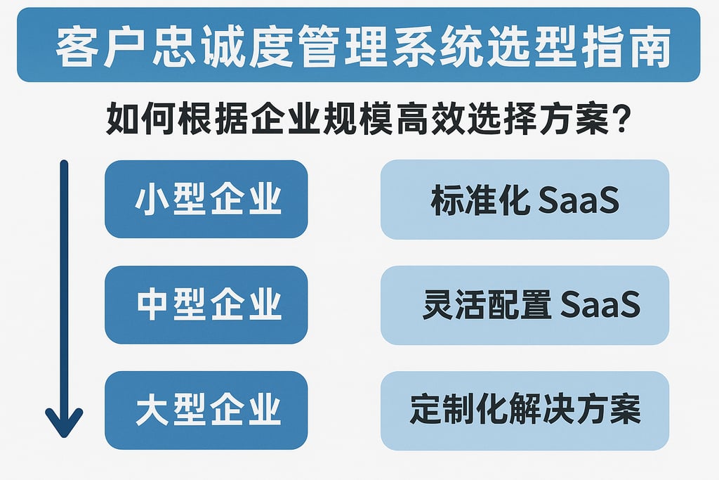 客户忠诚度管理系统选型指南，如何根据企业规模高效选择方案？
