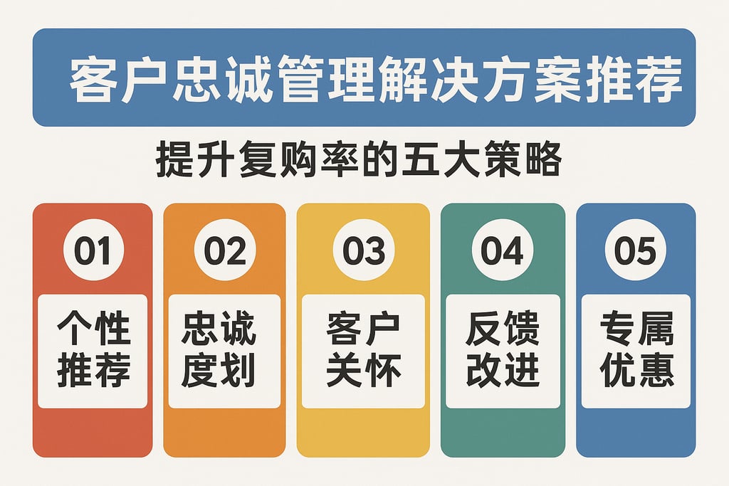 客户忠诚管理解决方案推荐，提升复购率的五大策略
