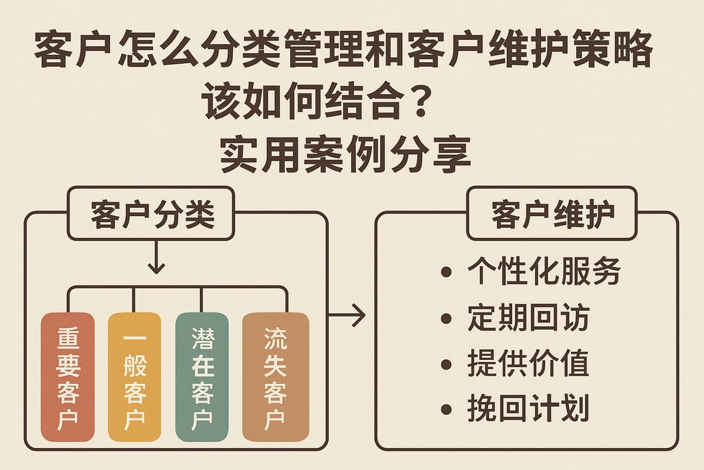 客户怎么分类管理和客户维护策略该如何结合？实用案例分享