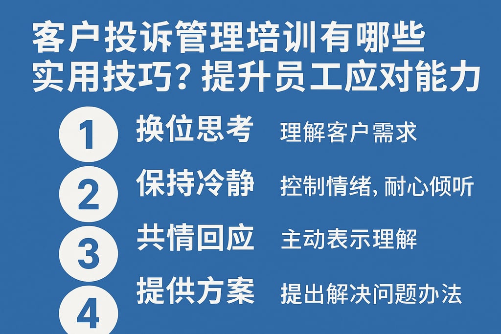 客户投诉管理培训有哪些实用技巧？提升员工应对能力