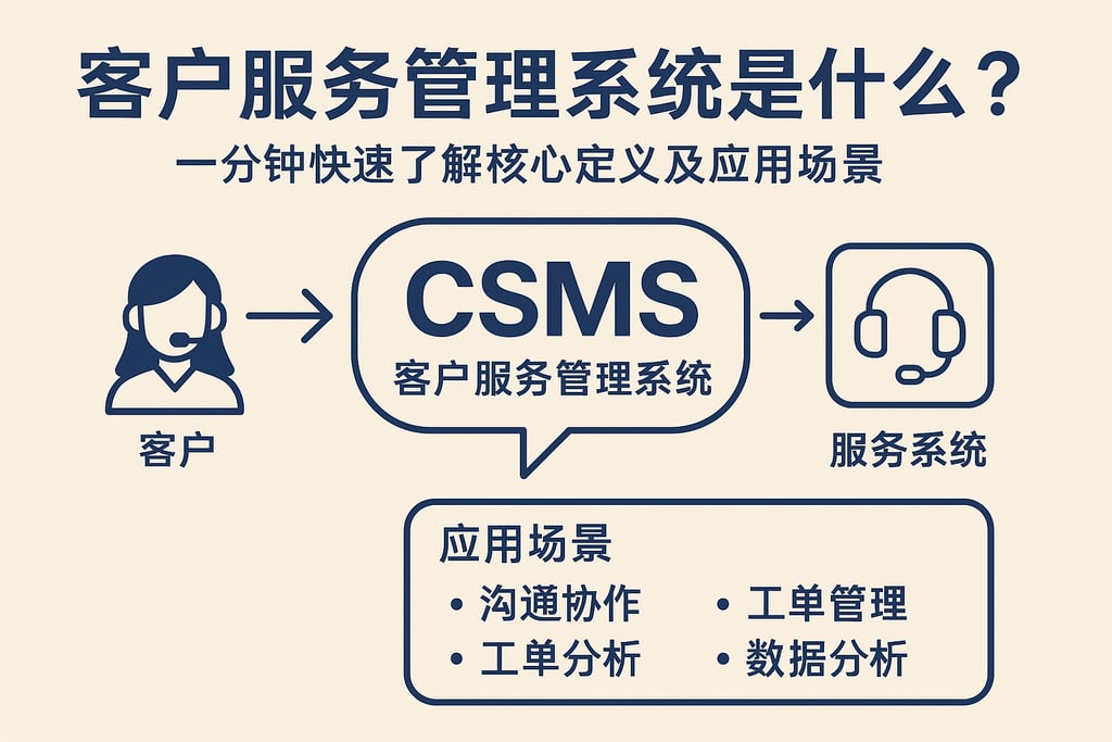 客户服务管理系统是什么？一分钟快速了解核心定义及应用场景