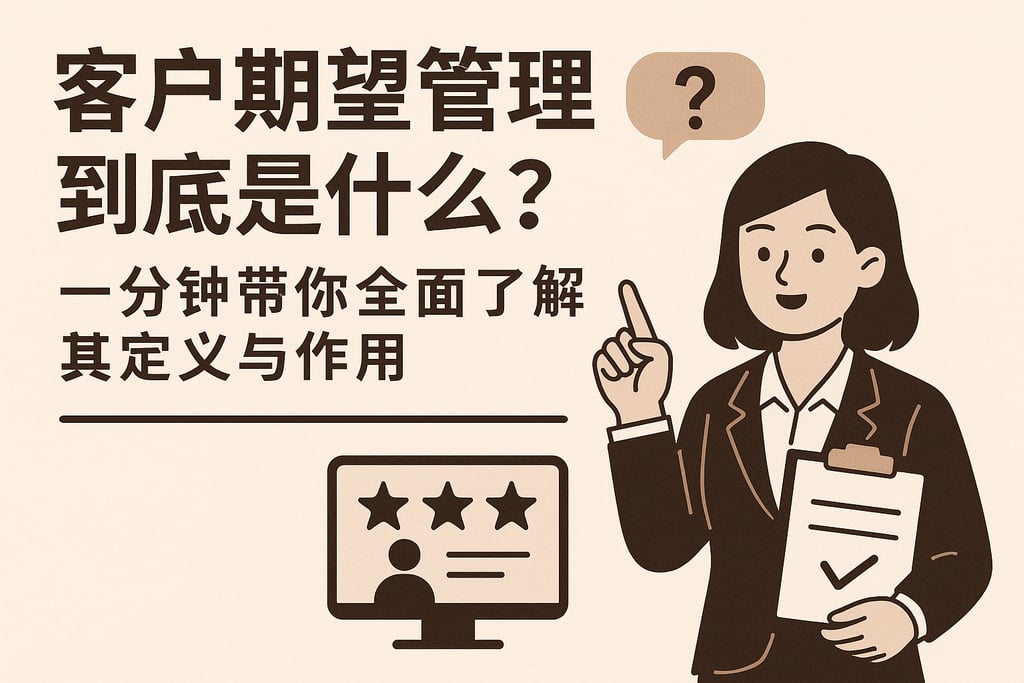 客户期望管理到底是什么？一分钟带你全面了解其定义与作用