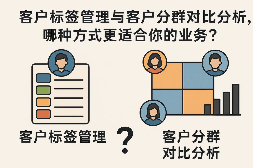 客户标签管理与客户分群对比分析，哪种方式更适合你的业务？