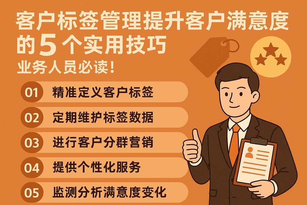客户标签管理提升客户满意度的5个实用技巧，业务人员必读！